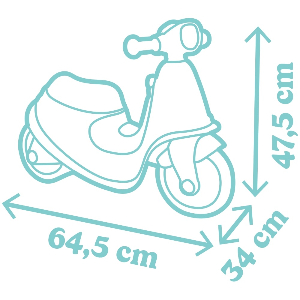 Scuter Smoby Scooter Ride-On albastru - 1 | YEO