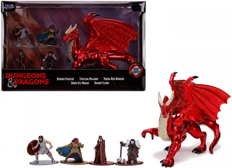 Set 5 Nano Figurine Din Metal Dungeons Dragons 4 Cm