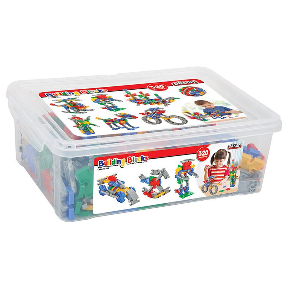 Set constructie Pilsan Building Blocks 320 piese in cutie - 3 | YEO