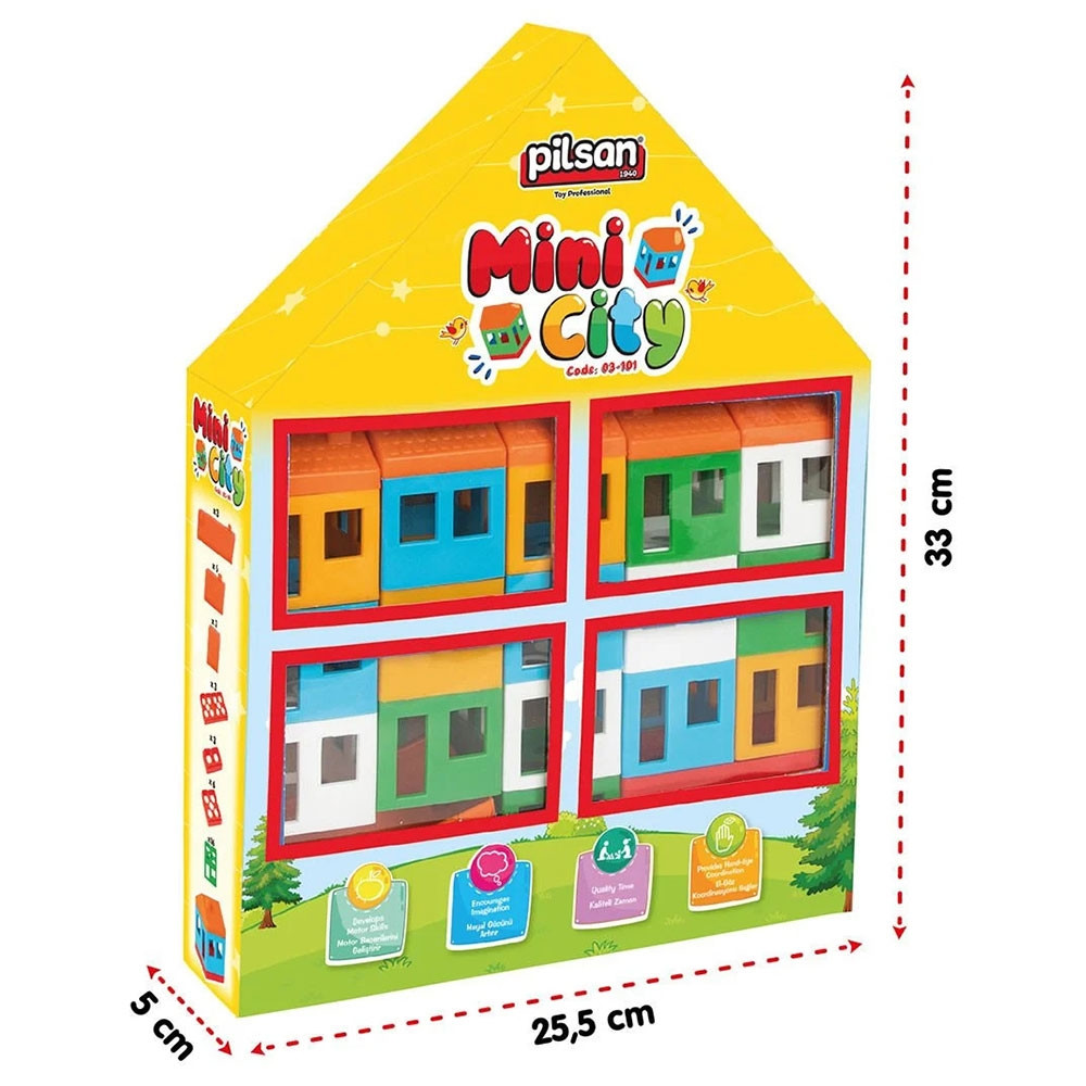 Set constructie Pilsan Mini City 40 piese - 1 | YEO