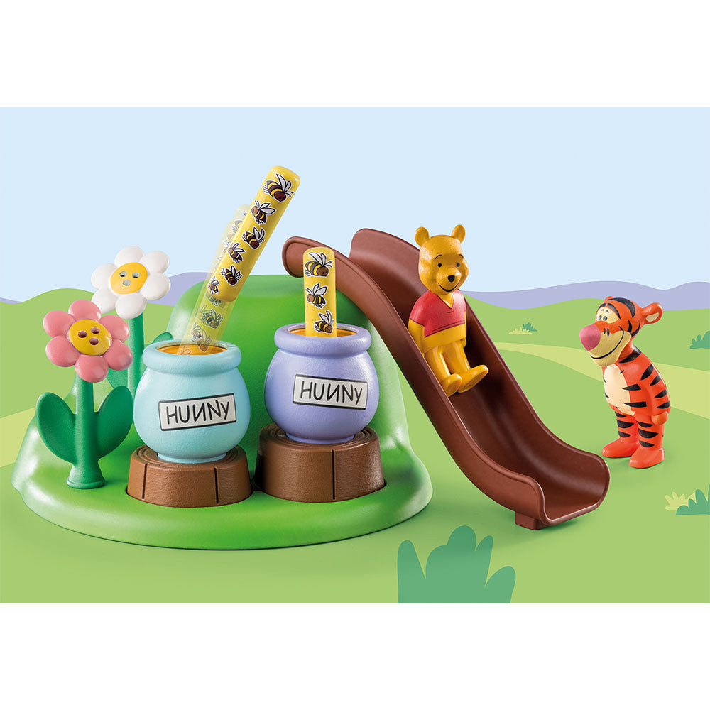 Set de joaca Playmobil - 1.2.3 & Disney: Gradina Cu Albine A Lui Winnie Si Tigger - 1 | YEO