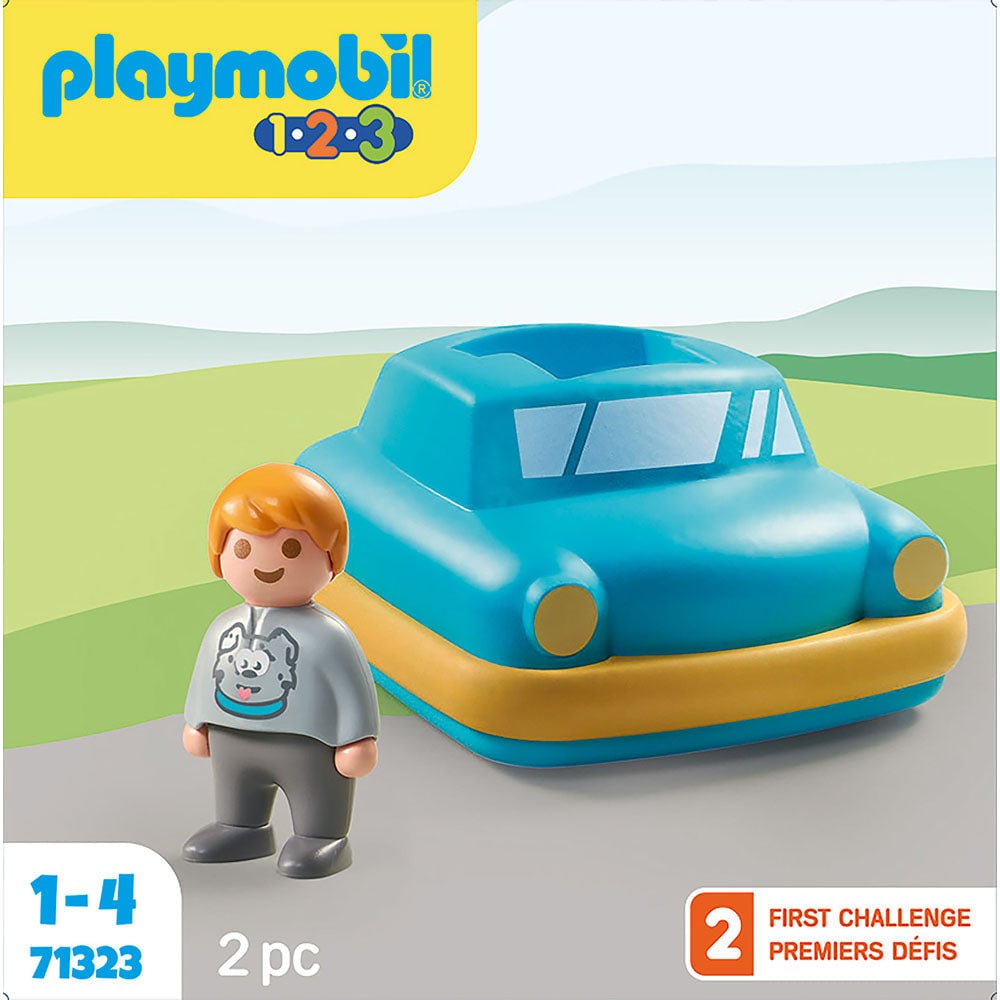 Set de joaca Playmobil 1.2.3 Masinuta Apasa Si Merge - 2 | YEO