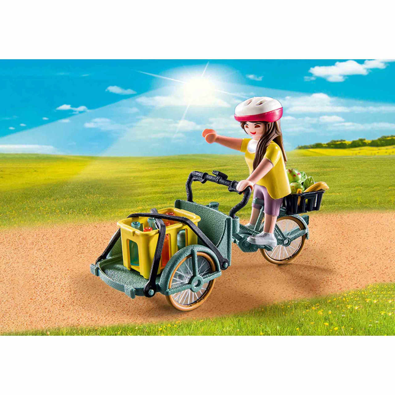 Set de joaca Playmobil - Bicicleta Fermierilor Cu Marfa - 2 | YEO