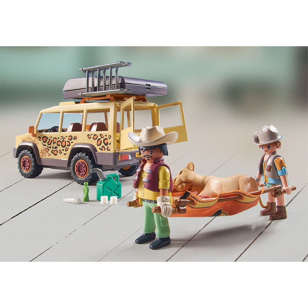 Set de joaca Playmobil Vehicul De Teren Si Lei - 1 | YEO