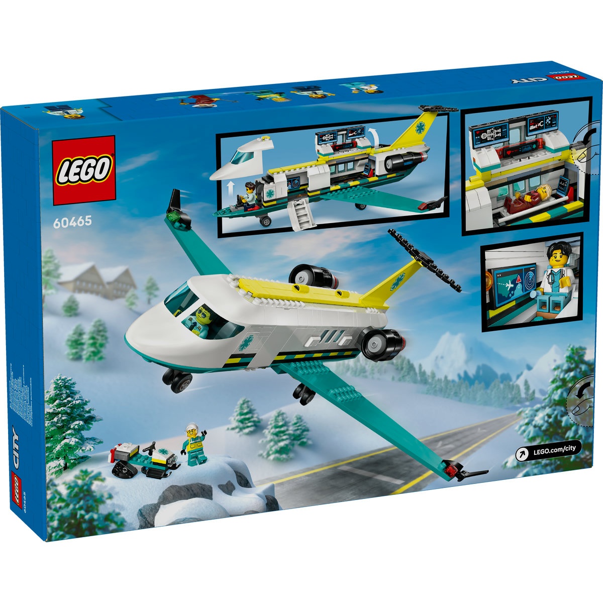 Set LEGO City - Avion-ambulanţă pentru urgenţe (60465) - 2 | YEO