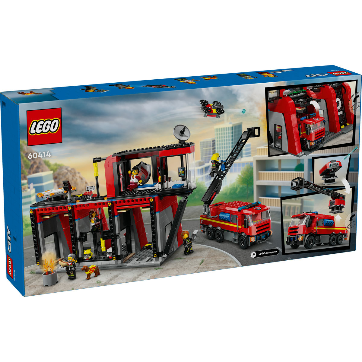 Set LEGO City - Statie si camion de pompieri (60414) - 2 | YEO