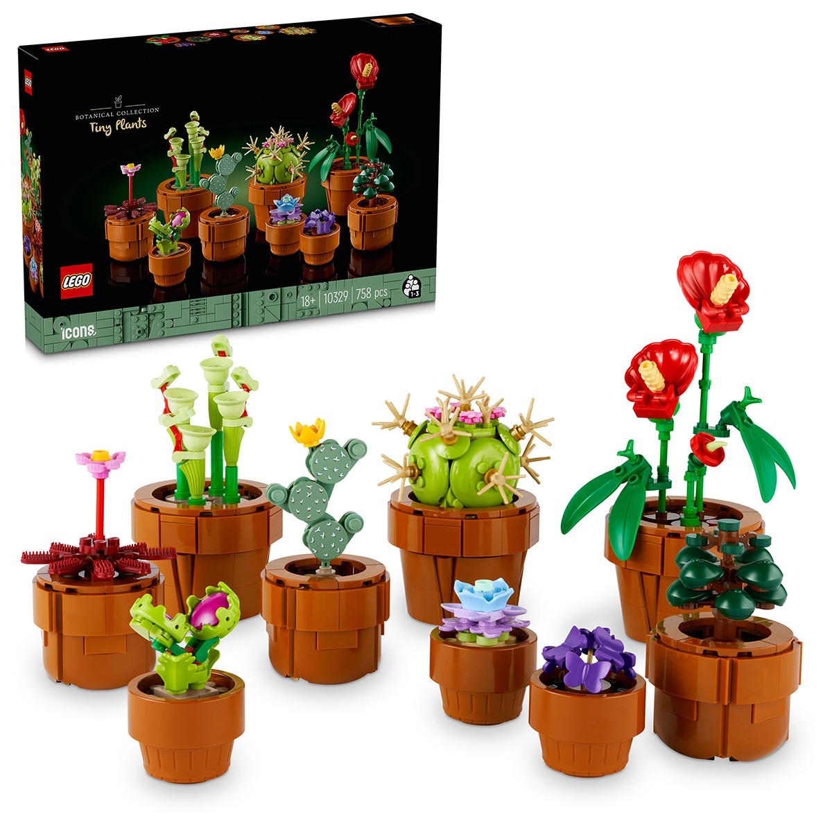 Set LEGO Colectia Botanica - Plantute in ghiveci (10329)