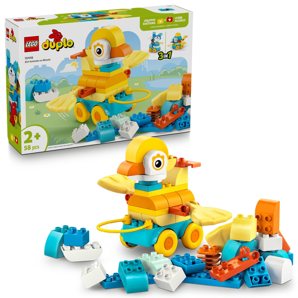 Set LEGO DUPLO - Animale pe roţi 3 în 1 (10448) - 2 | YEO