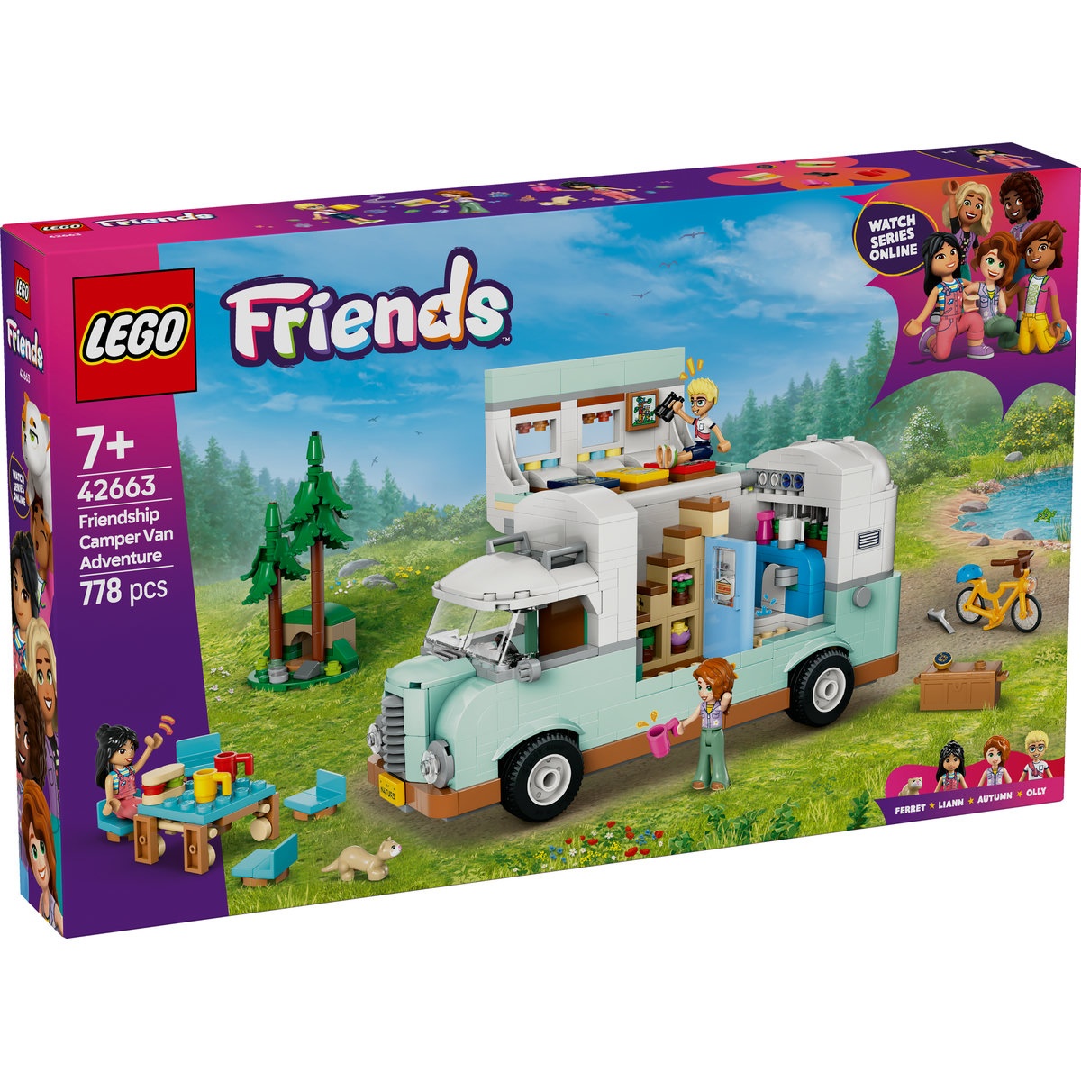 Set LEGO Friends - Aventura în rulota cu prietenii (42663)