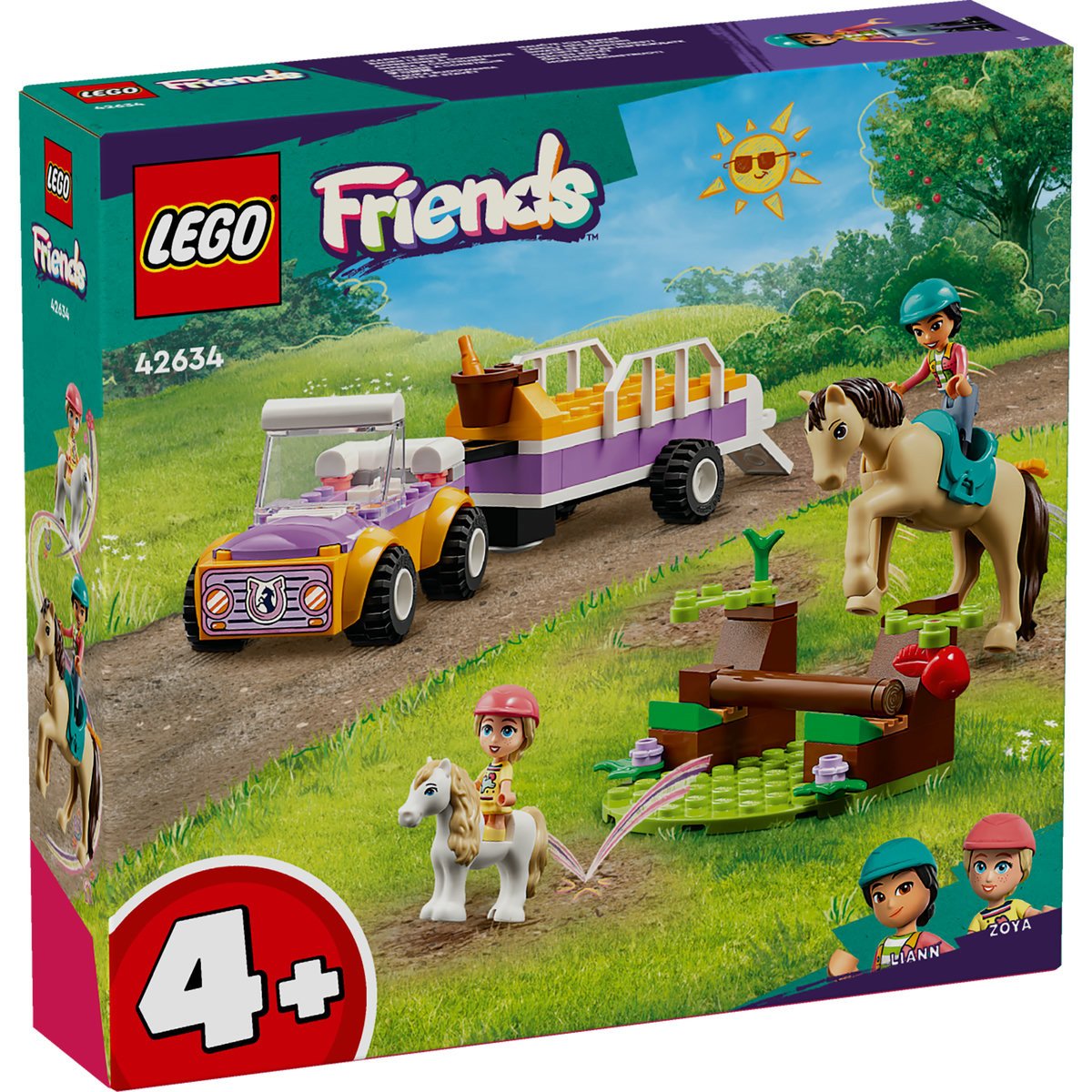 Set LEGO Friends - Remorca cu ponei si cal (42634) - 1 | YEO