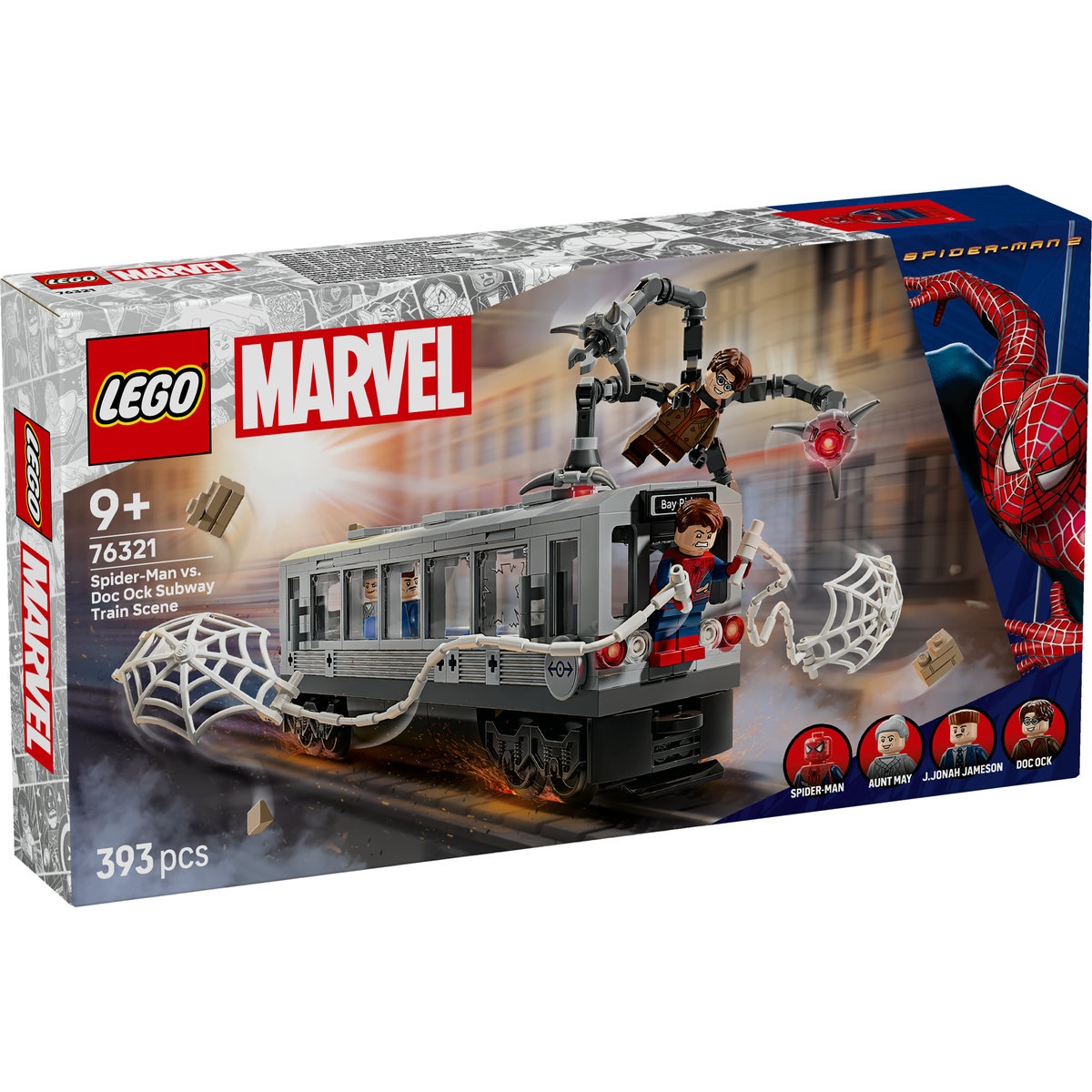 Set LEGO Marvel Super Heroes - Lupta de pe acoperisul trenului dintre Omul-Paianjen si Doc Ock (76321) - 1 | YEO
