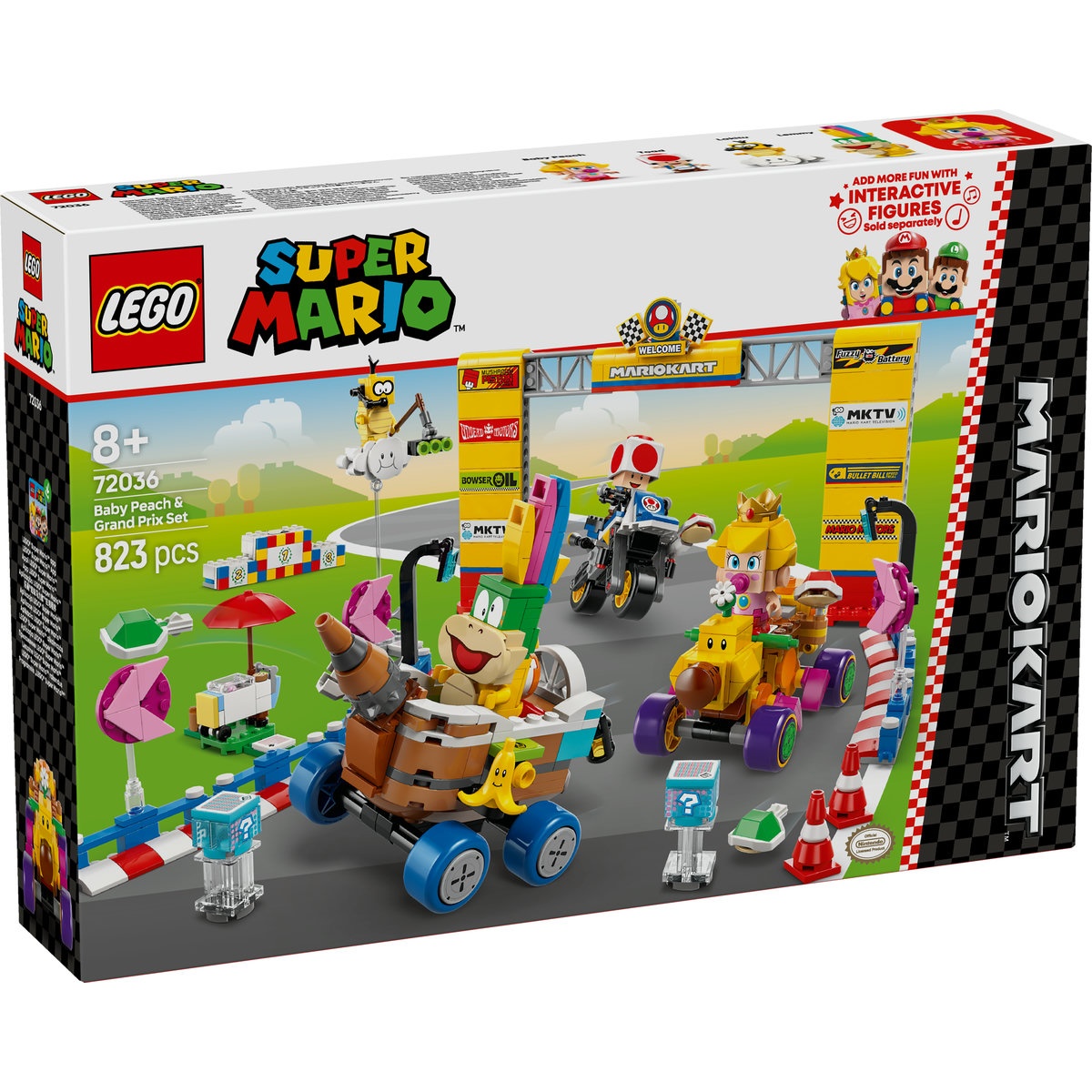 Set LEGO Super Mario - Mario Kart™ – Set Baby Peach si Grand Prix (72036)