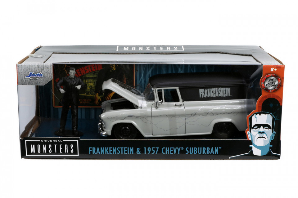 Set Masinuta 1957 Chevy Suburban Si Figurina Frankenstein - 1 | YEO