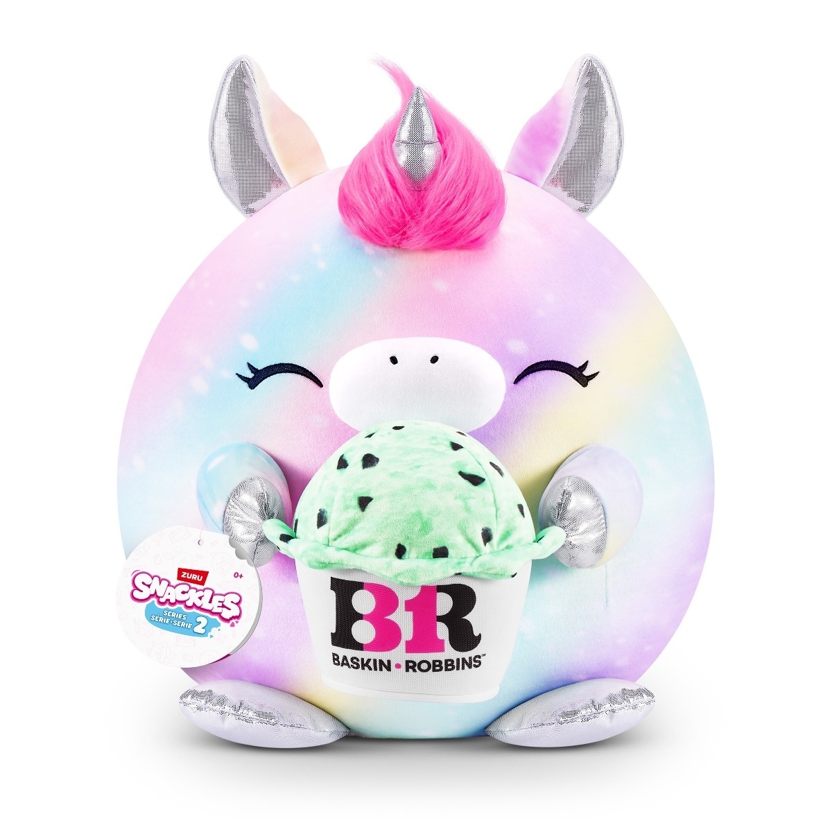 Snackles - Jucarie de plus colectibila, 35 cm, Unicorn&Basink-Robbin (MARTY)