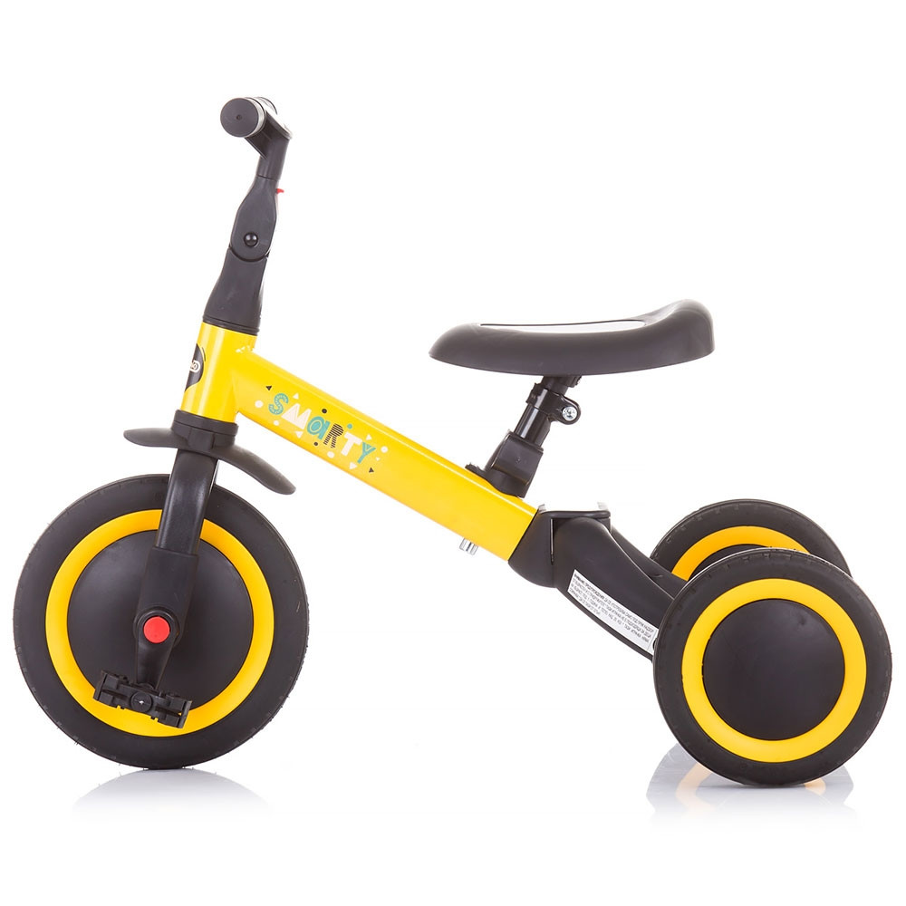 Tricicleta si bicicleta Chipolino Smarty 2 in 1 yellow - 3 | YEO