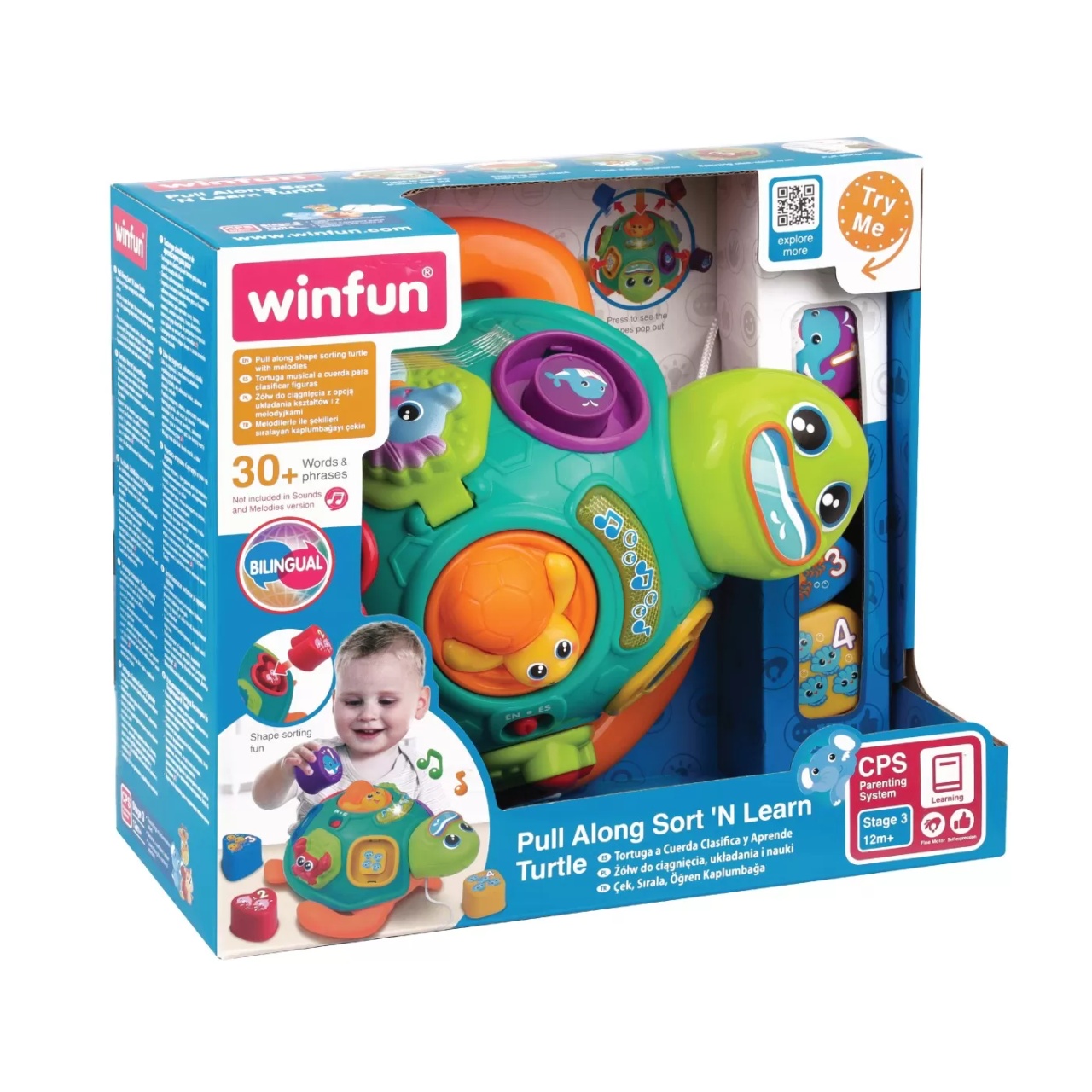 Winfun Jucarie De Tras Testoasa Cu Forme - 2 | YEO