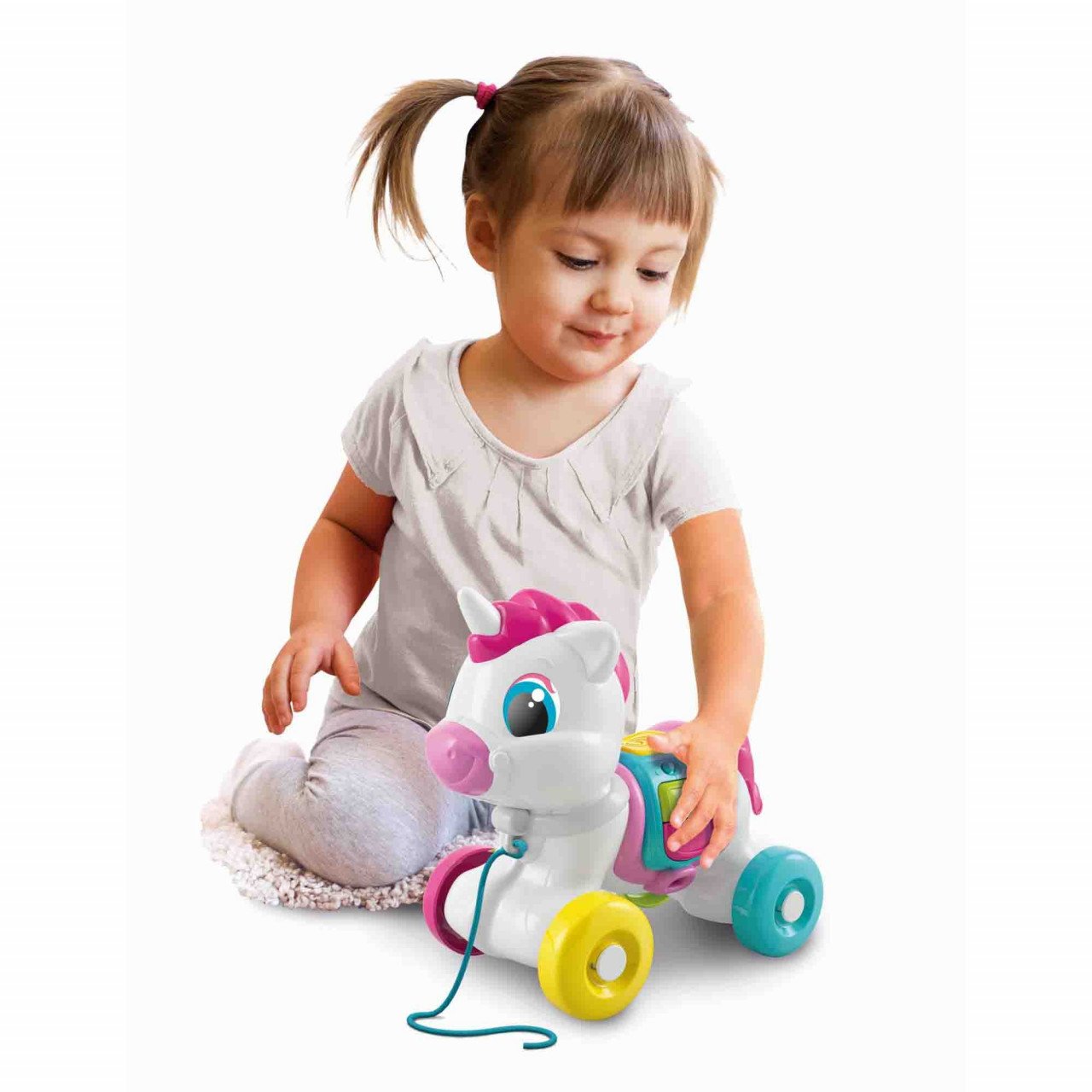 Baby Clementoni - Jucarie De Tras Unicorn Interactiv - 3 | YEO