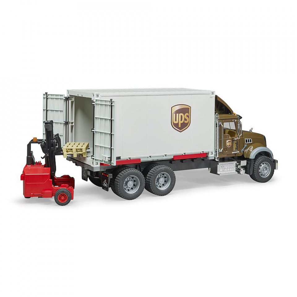 Bruder - Camion Ups Mack Granite Cu Stivuitor - 3 | YEO