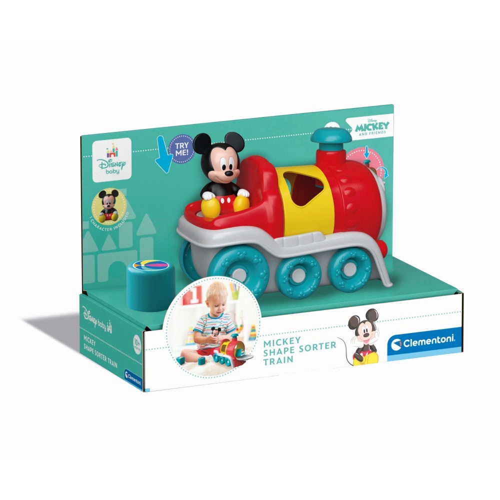 Clementoni - Tren de sortat forme Mickey