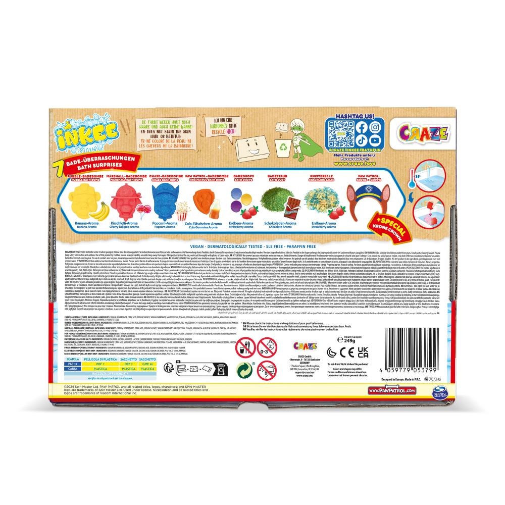 Craze - Set cadou de baie Inkee cu 7 surprize Paw Patrol - 3 | YEO