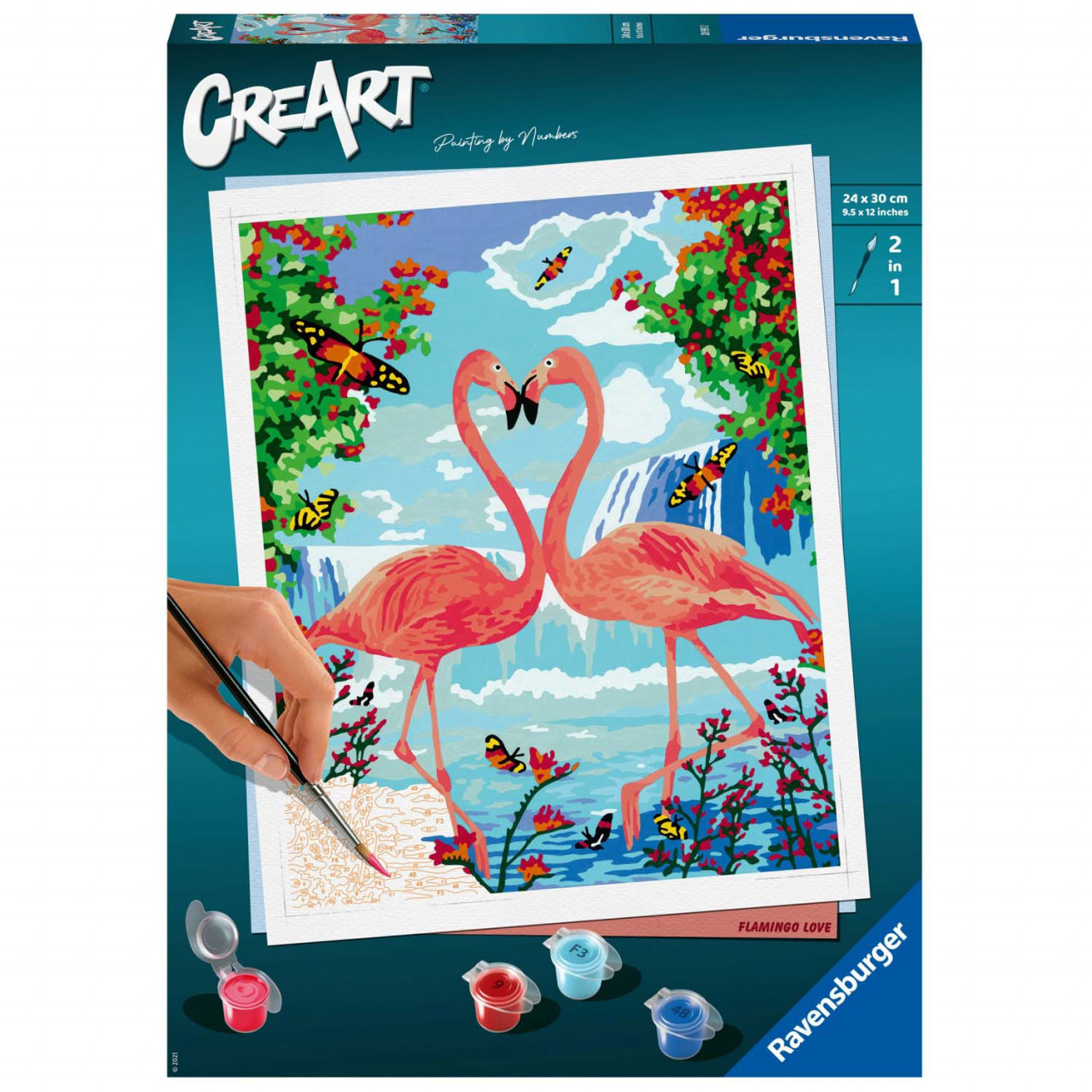 Creart - Pictura Doi Flamingo - 2 | YEO