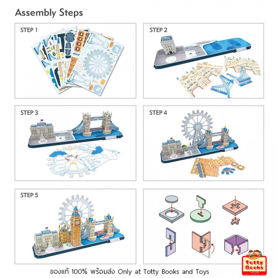 Cubic Fun - Puzzle 3D Led Londra 186 Piese - 3 | YEO