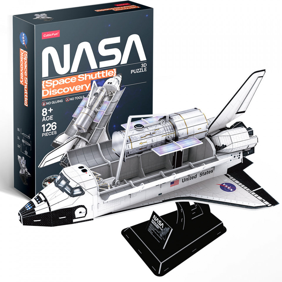 Cubic Fun - Puzzle 3D Nasa - Naveta Spatiala Discovery 126 Piese