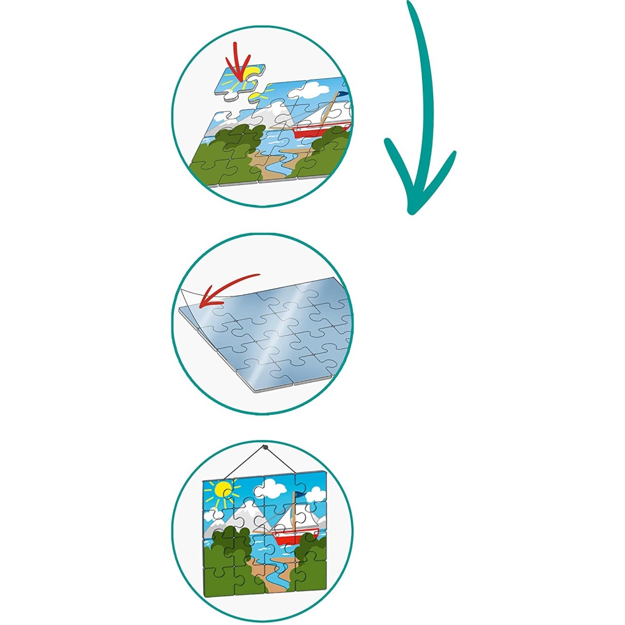 Folii Cu Lipici Pentru Puzzle