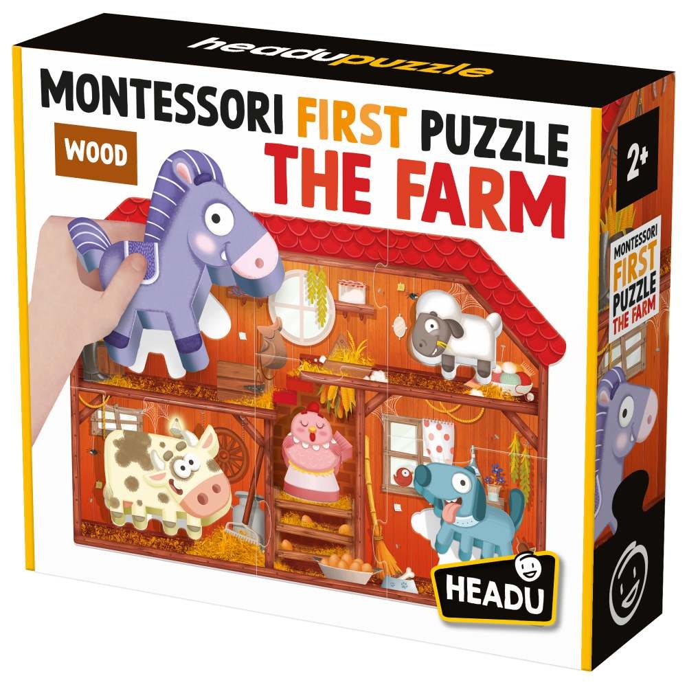 Headu Montessori - Primul Meu Puzzle - Ferma