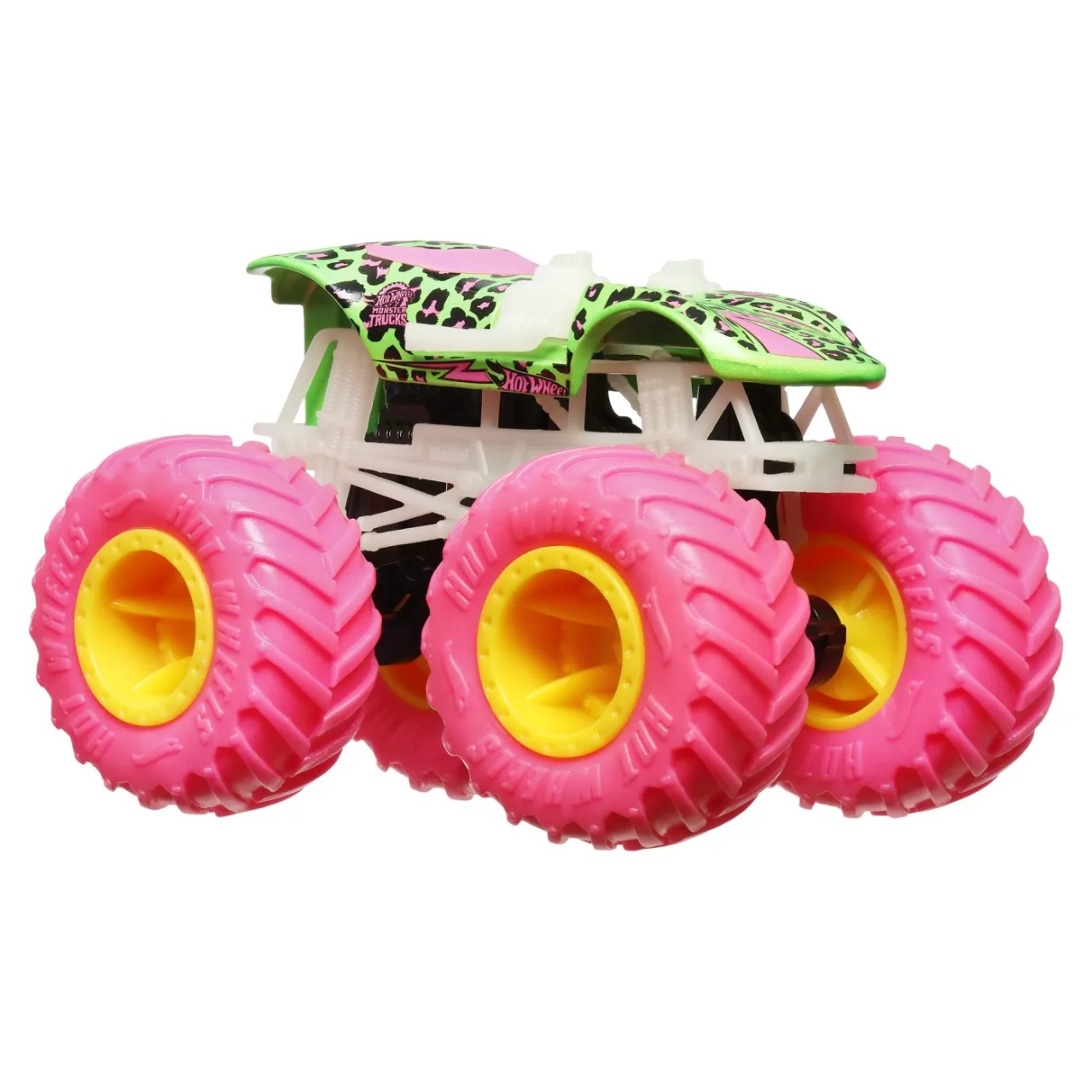 Hot Wheels Monster Truck Glow In The Dark Masinuta Twin Mill Scara 1:64 - 3 | YEO