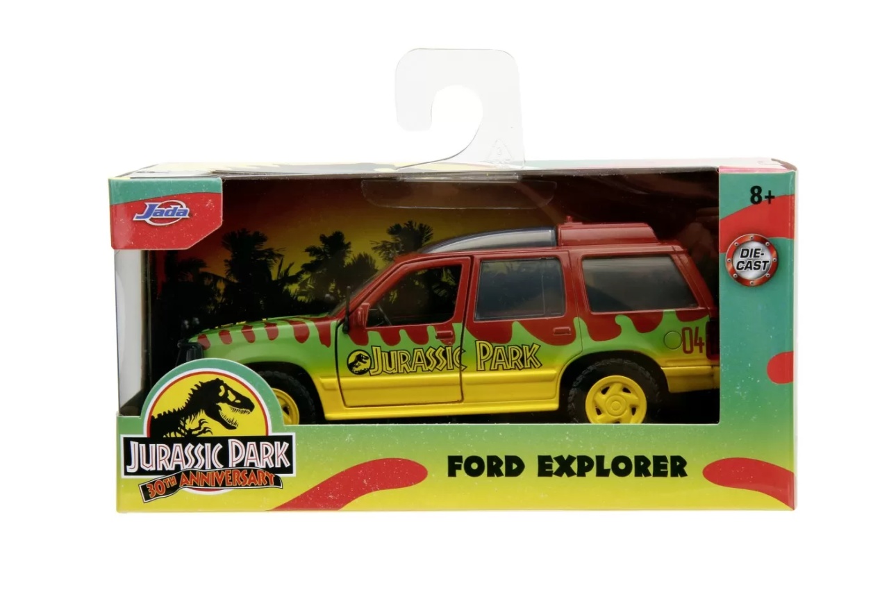 Jada Jurassic World Masinuta Metalica Ford Explore 1993 Scara 1:32