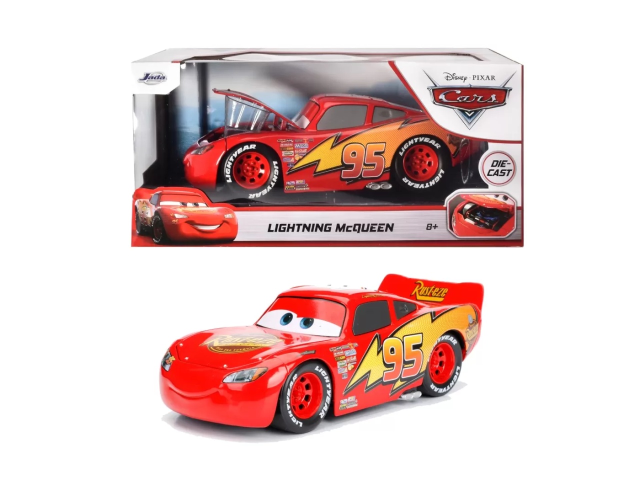 Jada Masinuta Metalica Fulger Mcqueen Scara 1:24