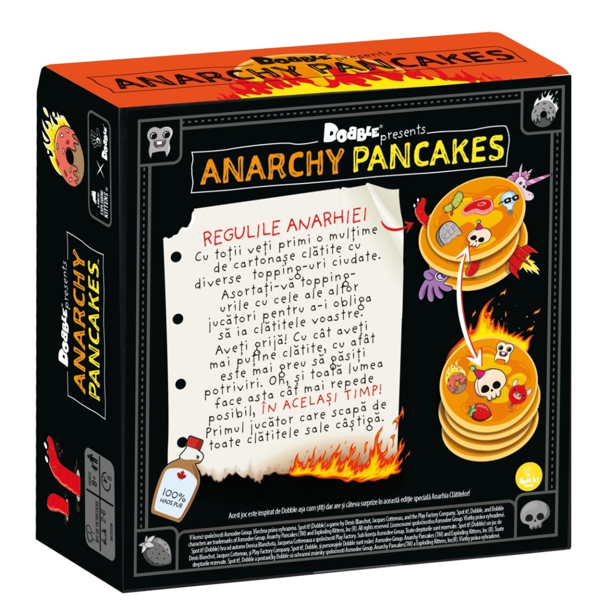 Joc Dobble Anarchy Pancakes, limba romana - 2 | YEO