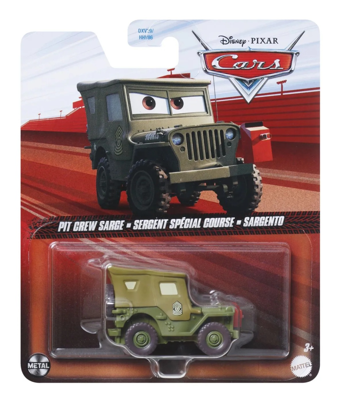 Masinuta Metalica Cars3 Personajul Pit Crew Sarge