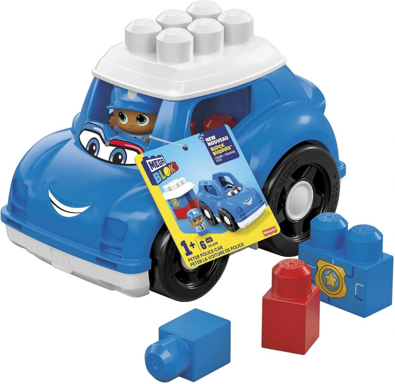 Mega Bloks First Builders Vehicul Peter Police - 1 | YEO