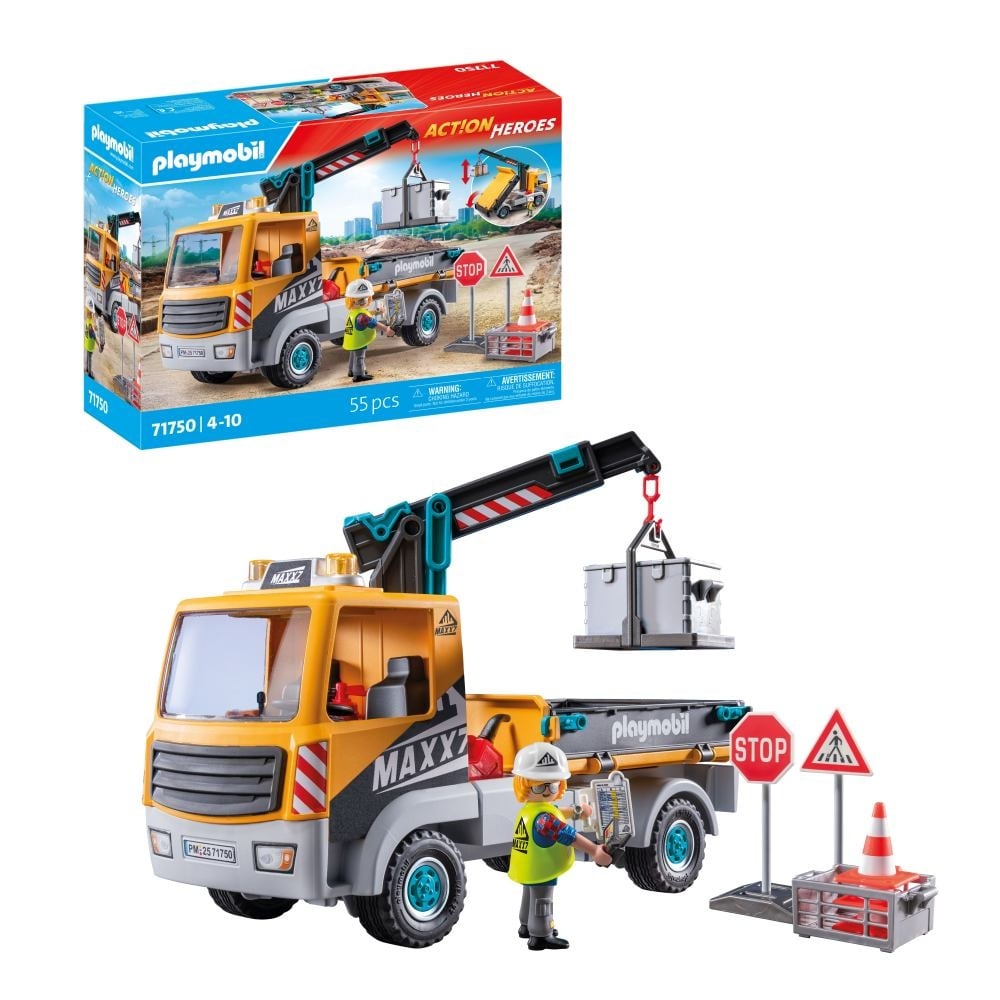 Playmobil - Camion de constructii cu macara Playmobil