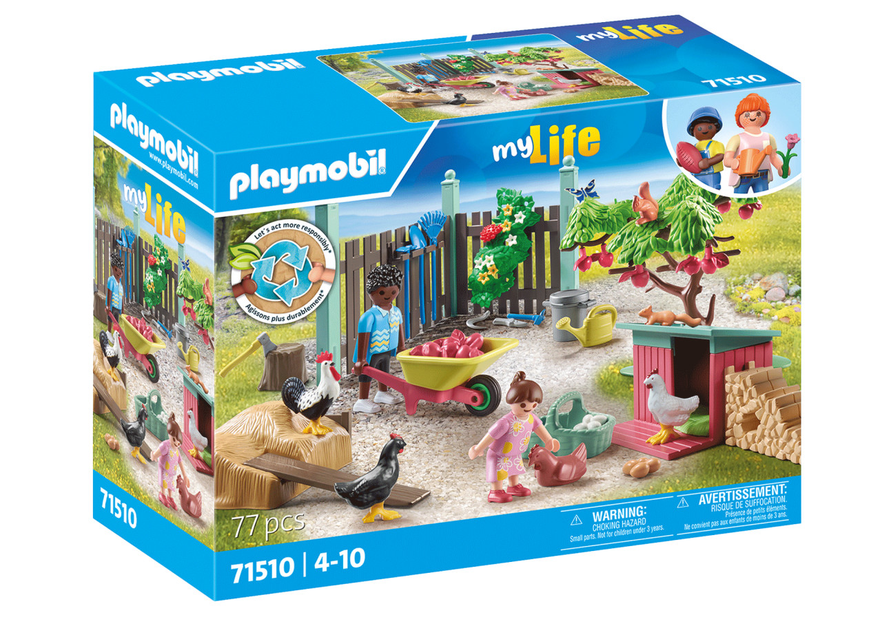 Playmobil-MICA FERMA DE PUI DIN GRADINA CASUTEI