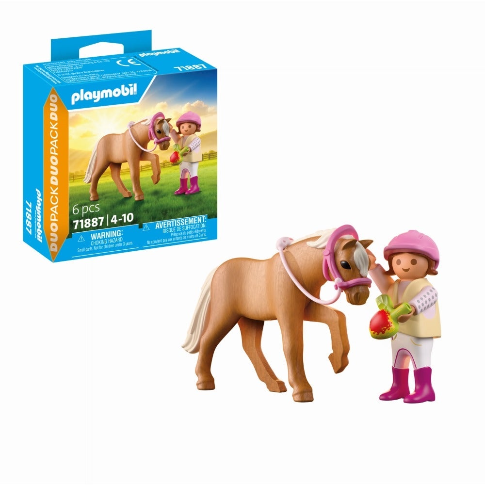 Playmobil - Set 2 figurine fetita cu ponei