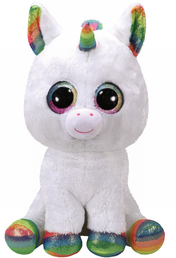 Plus Ty 42Cm Boos Pixy Unicorn Alb