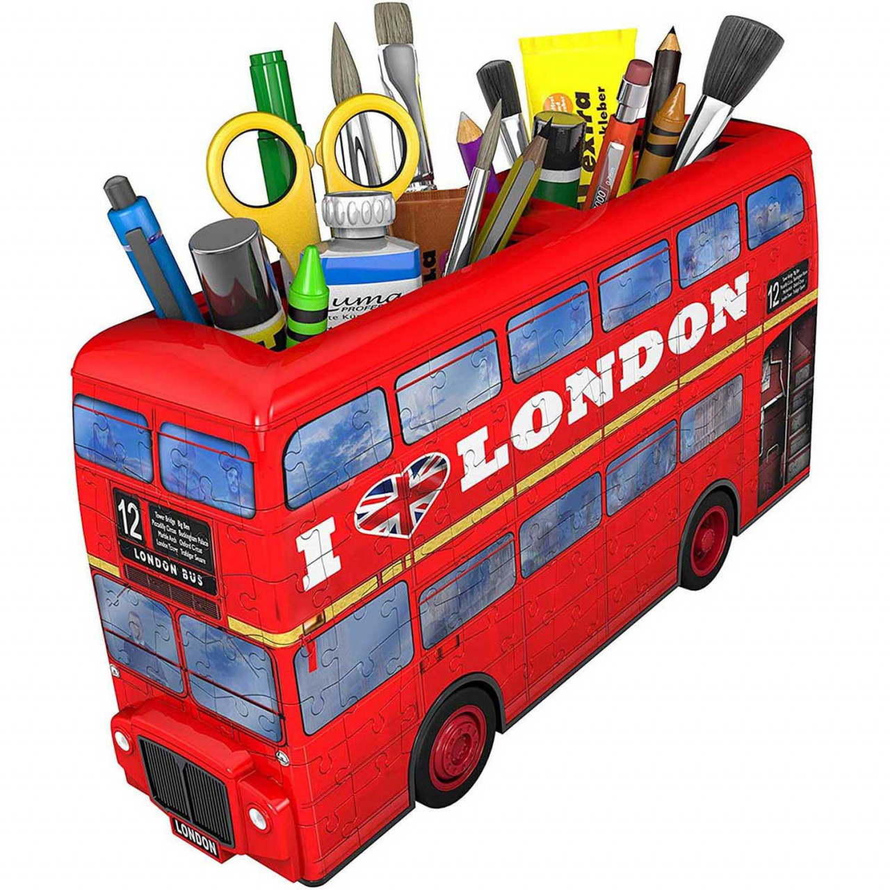 Puzzle 3D Autobuz Londra, 216 Piese - 2 | YEO