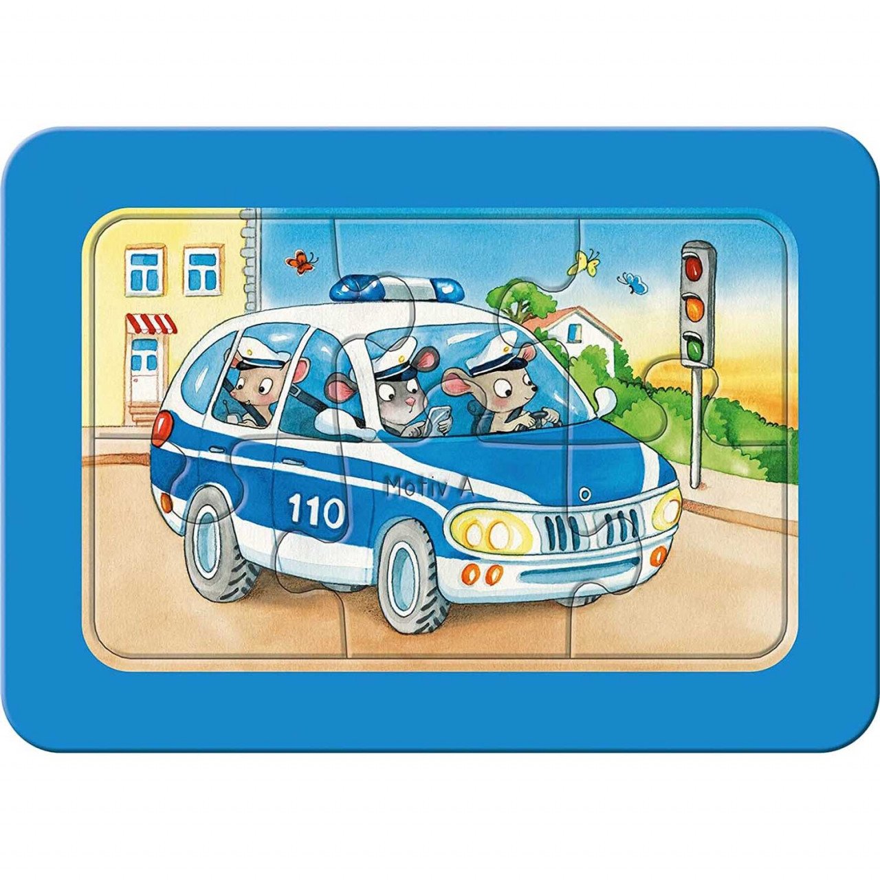 Puzzle Animale Conducand Vehicule, 3X6 Piese - 1 | YEO