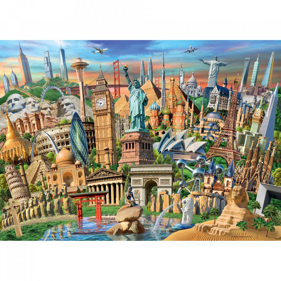 Puzzle Obiective Turistice, 1000 Piese - 2 | YEO