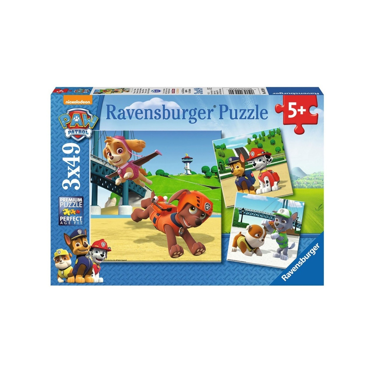 Puzzle Patrula Catelusilor Model 3, 3X49 Piese