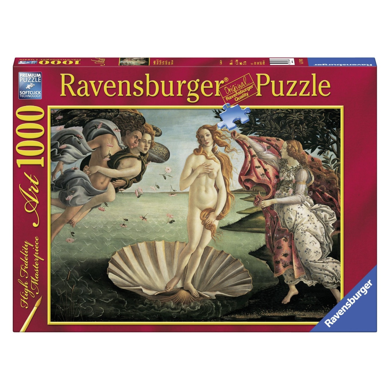 Puzzle Sandro Botticelli: Nasterea Lui Venus, 1000 Piese