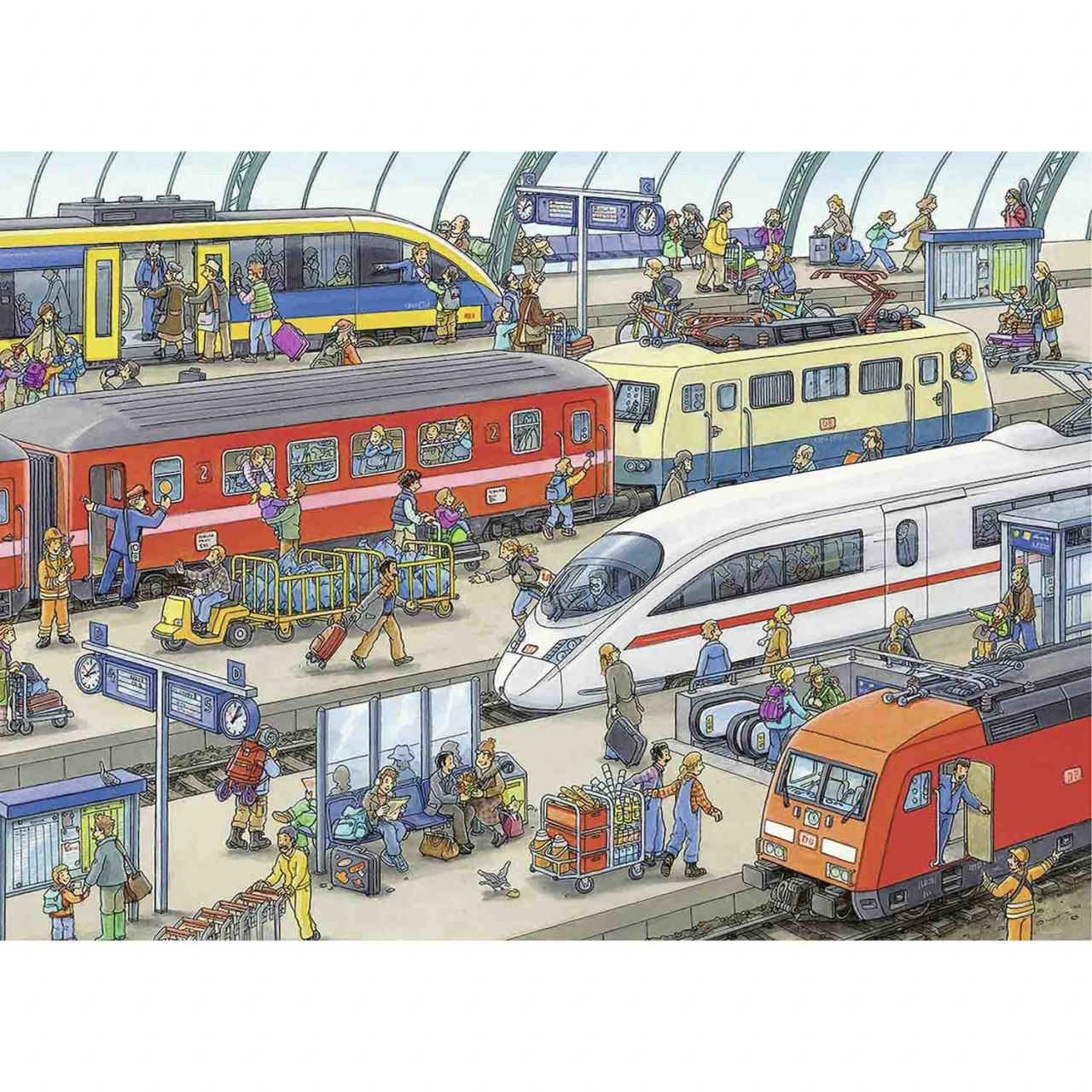 Puzzle Statie De Tren, 60 Piese - 1 | YEO