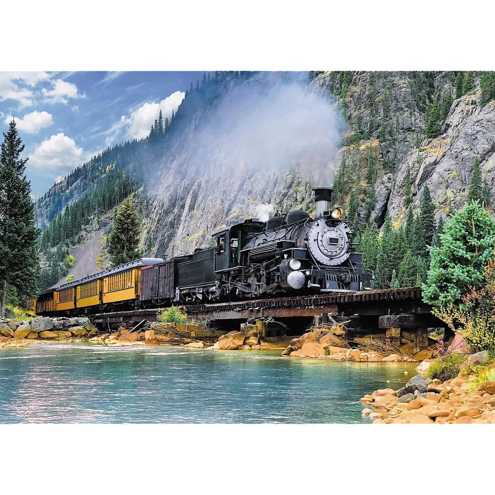 Puzzle Trefl 500 Tren Prin Munti - 1 | YEO