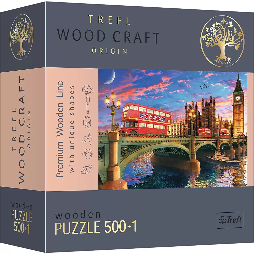 Puzzle Trefl Din Lemn 500+1 Obictivele Turistice Din Londra