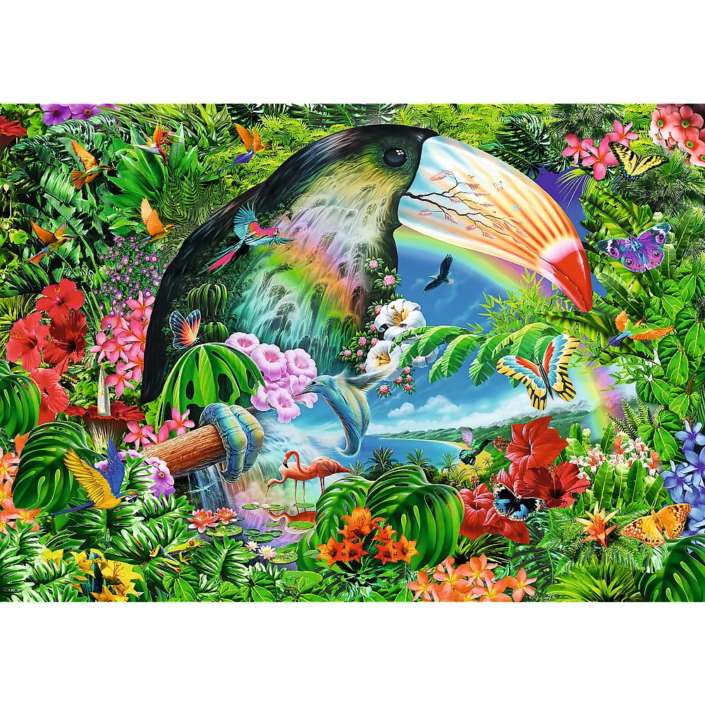 Puzzle Trefl Spiral 1040 Piese Animale Tropicale - 1 | YEO