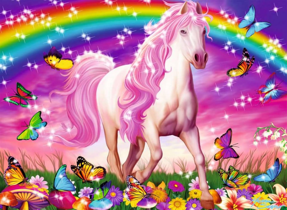 Puzzle Unicorn Si Curcubeu, 100 Piese - 1 | YEO