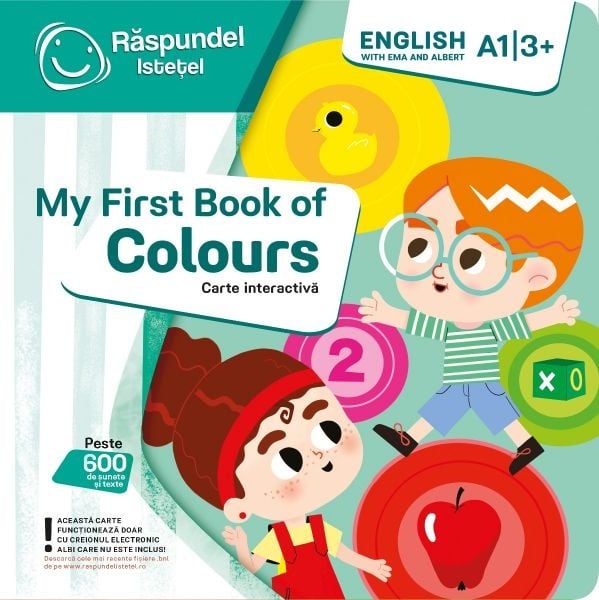 Raspundel Istetel, carte My first book of colors English - 2 | YEO